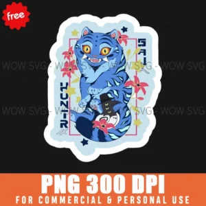 Free Blue Tiger Guardian Png - Demon Hunters