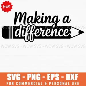 Free Making A Difference Pencil Svg