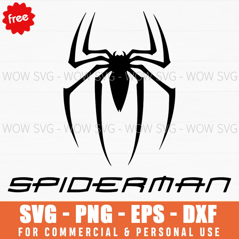 Free Spiderman Silhouette Svg