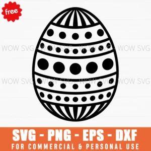 Free Patterned Easter Egg Design Svg