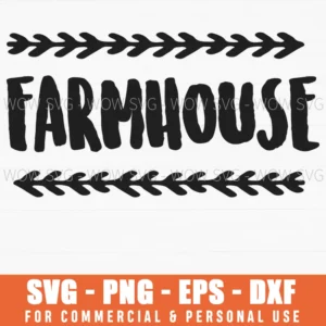 Farmhouse Rustic Home Decor Svg Png Cut File