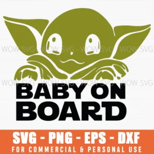 Baby Alien Peeking Baby On Board Svg Png