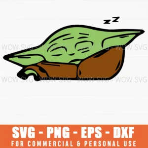 Sleeping Baby Alien Zzz Nap Time Svg Png