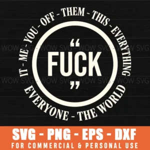 It Me You Off Them This E The World Edgy Pixel Circle Svg