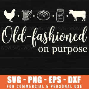 Oldfashioned On Purpose Ball Mason Homestead Rustic Icons Hand Drawn Svg