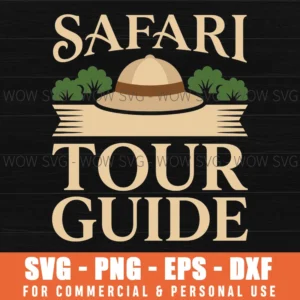 Safari Tour Guide Pith Helmet Travel Theme Safari Trip Svg