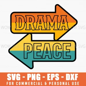 Drama Peace Life Choice Direction Sign Arrow Shape Svg