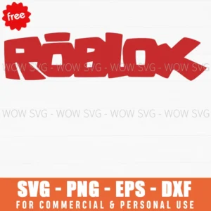 Free Red Solid Roblox Logo Svg