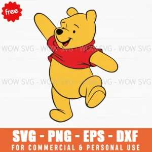 Free Happy Dancing Winnie The Pooh Svg