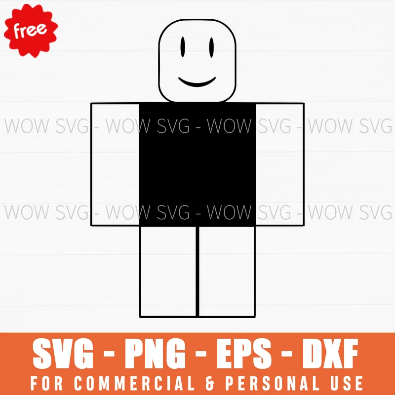 Free Roblox Classic Noob Character Svg