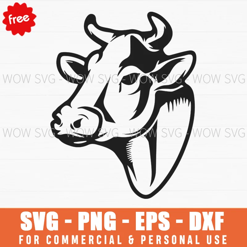 Free Bull Head Outline Svg