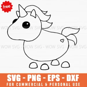 Free Roblox Adopt Me Unicorn Svg