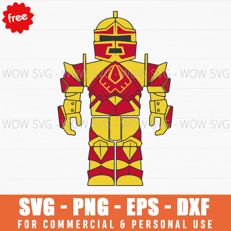 Free Roblox Golden Knight Armor Svg