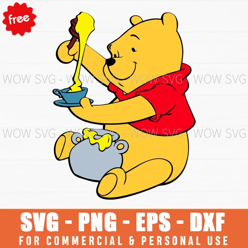 Free Happy Dancing Winnie The Pooh Svg