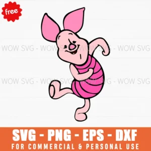Free Piglet Joyful Dancing Svg