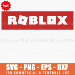 Free Roblox Logo On Red Background Svg