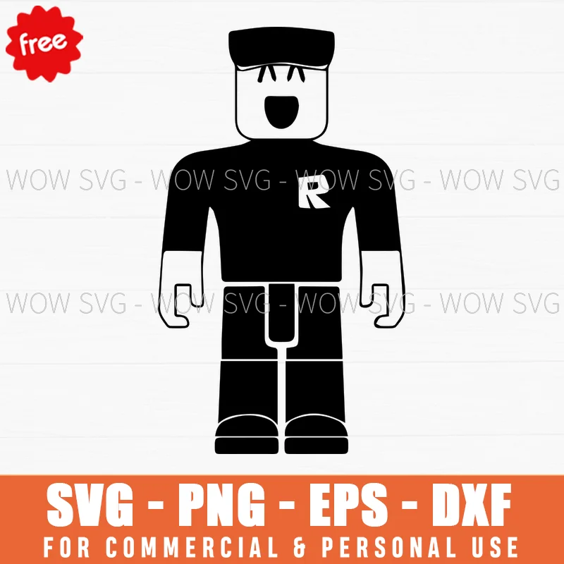 Free Roblox Character Silhouette Svg