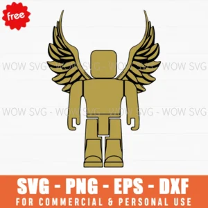 Free Roblox Golden Angel Wings Character Svg