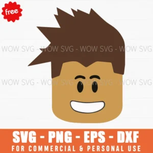 Free Roblox Boy Face Svg