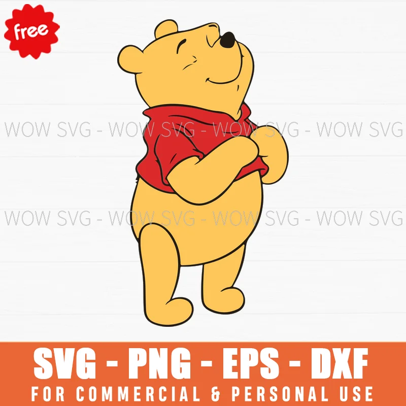 Free Winnie The Pooh Arms Crossed Svg