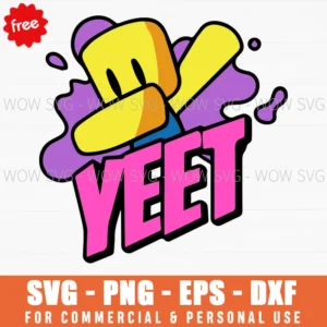 Free Roblox Yeet Noob Splash Svg