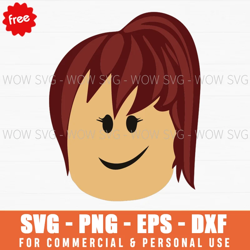 Free Roblox Girl Face Svg