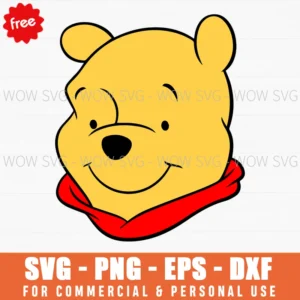 Free Winnie The Pooh Face Svg