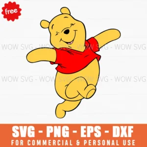 Free Winnie The Pooh With A Bee On His Nose Svg