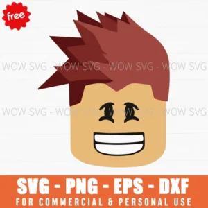 Free Roblox Man Face Svg