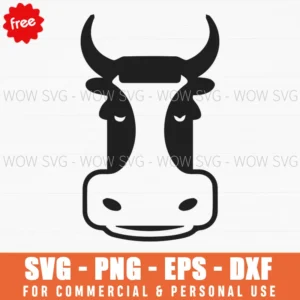 Free Bull Head Silhouette Svg