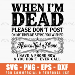 Dead But Still Waiting For Your Call Svg Png