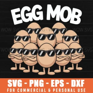 Egg Mob Svg – Cool Easter Eggs Urban Cut File For Cricut