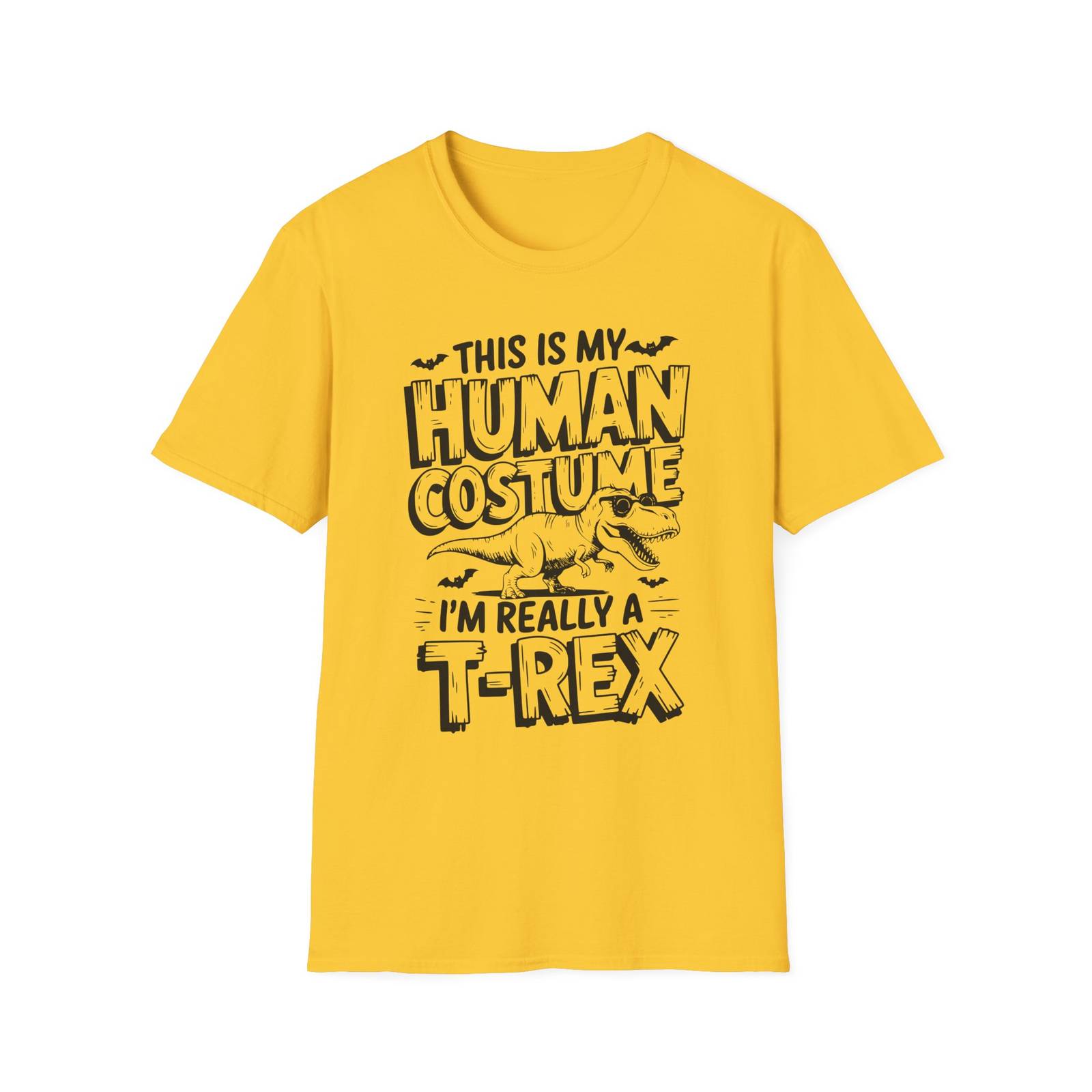 Human Costume I'm Really A T-Rex Grunge T-Shirt – Halloween Tee - Image 10