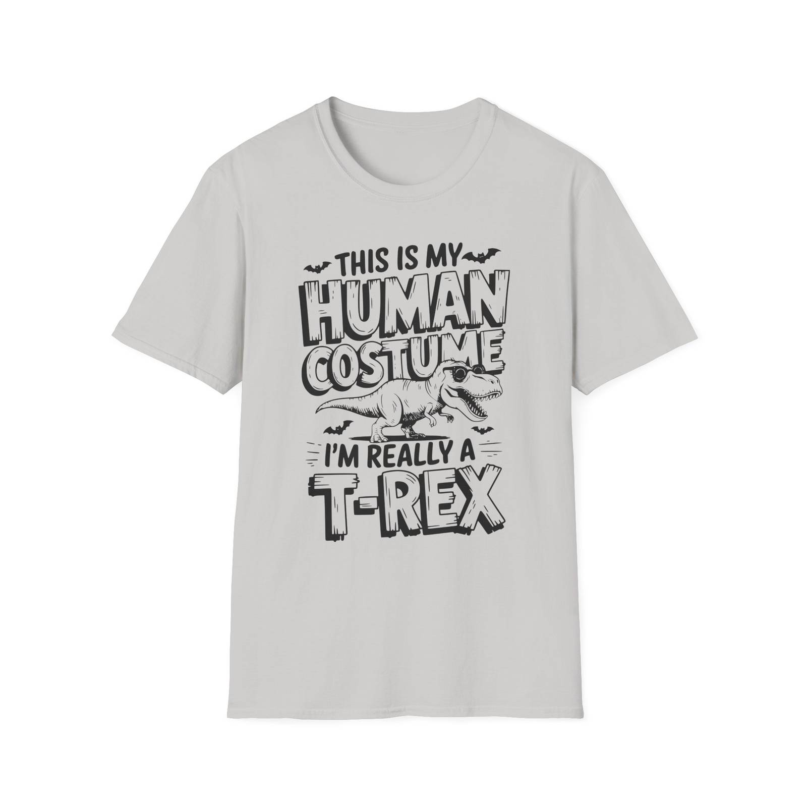 Human Costume I'm Really A T-Rex Grunge T-Shirt – Halloween Tee - Image 7