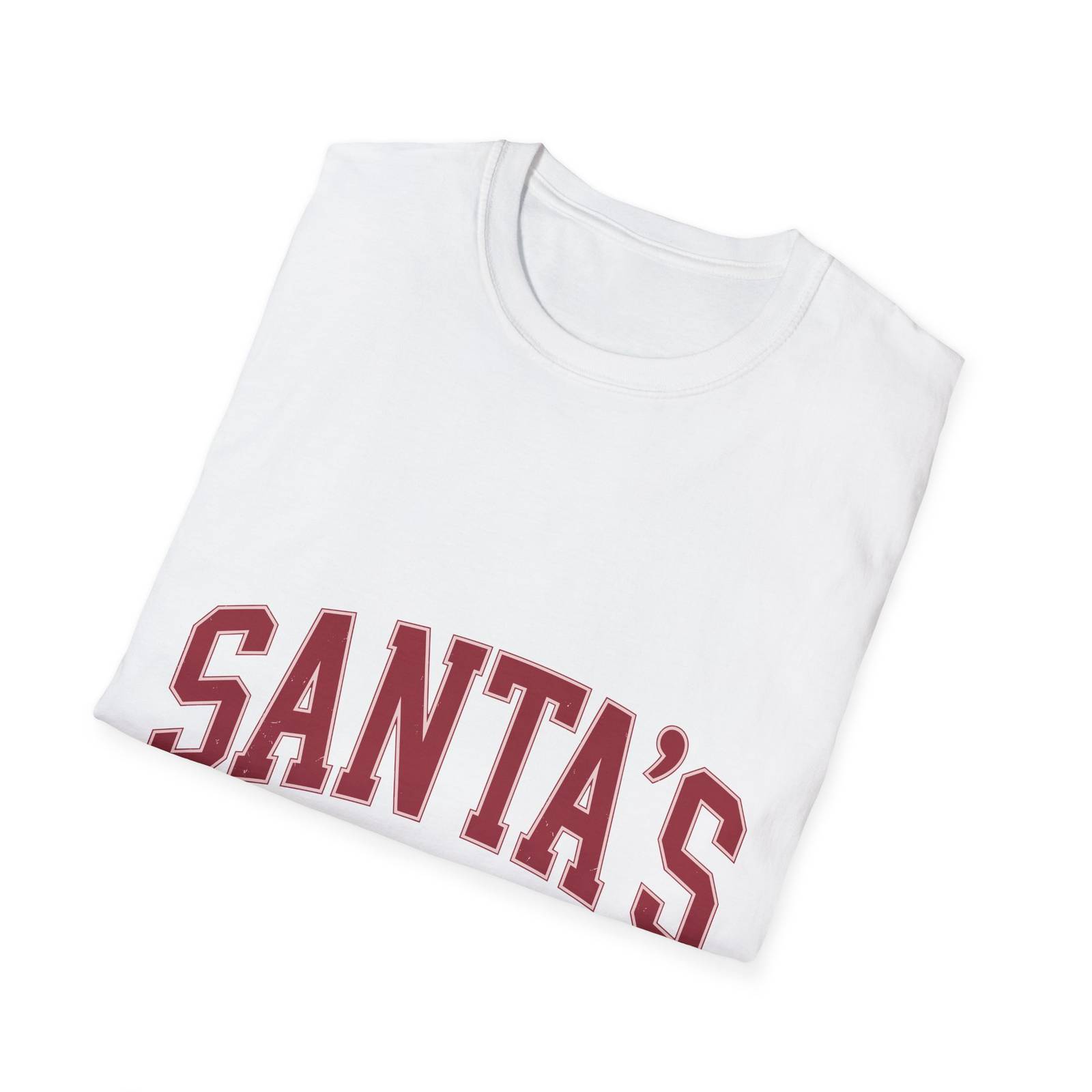 Santa's Favorite T-Shirt – Varsity Christmas Tee - Image 5