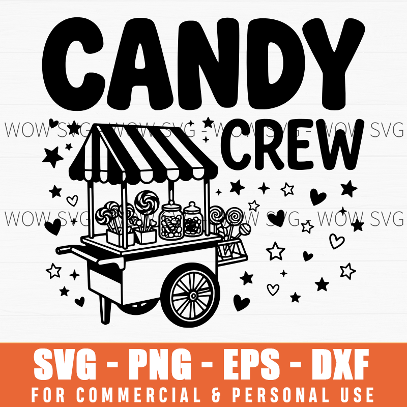 Candy Crew SVG – Candy Cart Sweet Treats Shirt – mockup 2