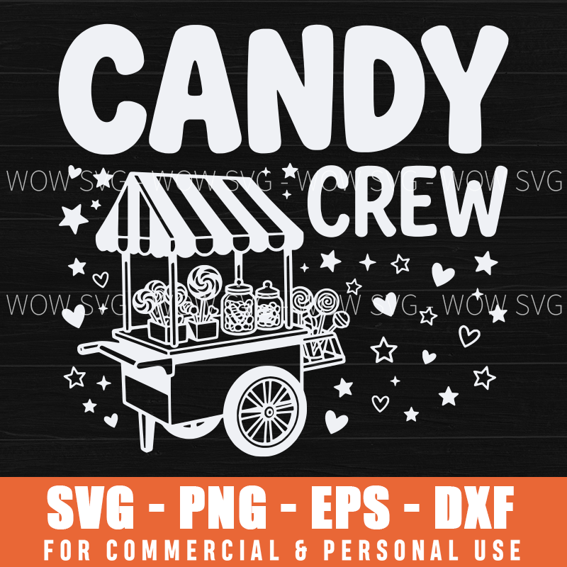 Candy Crew SVG – Candy Cart Sweet Treats Shirt – mockup 3