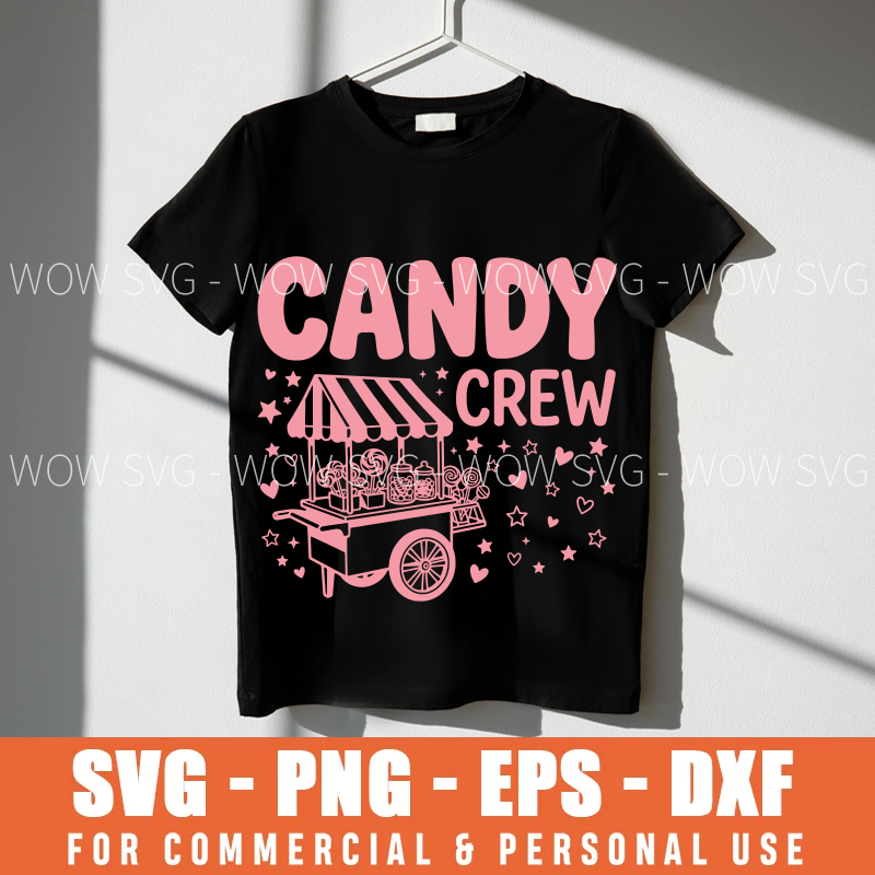 Candy Crew SVG – Candy Cart Sweet Treats Shirt – mockup 4