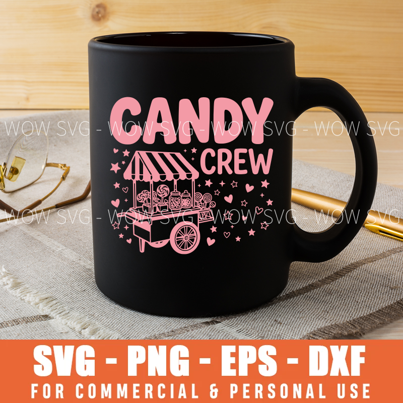 Candy Crew SVG – Candy Cart Sweet Treats Shirt – mockup 5