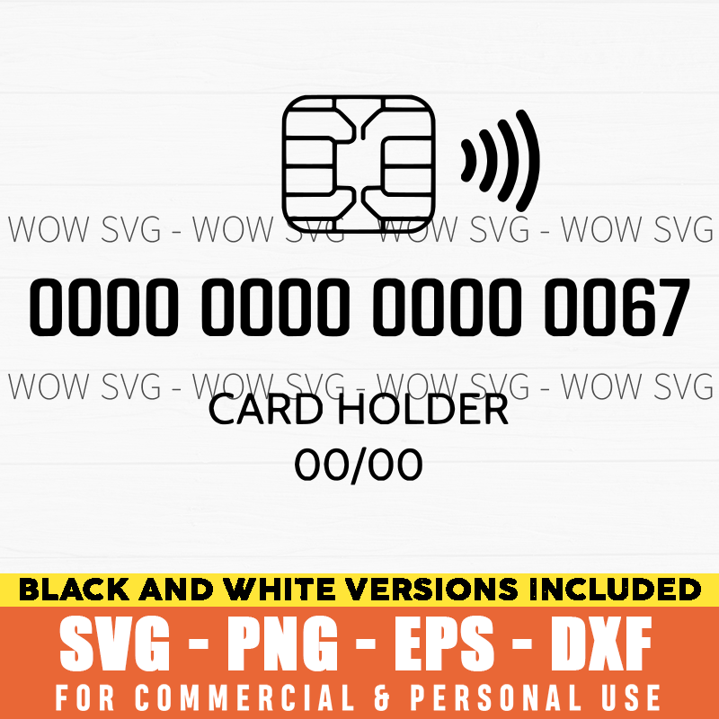 Card Holder SVG – Fake Credit Card Design – mockup 2