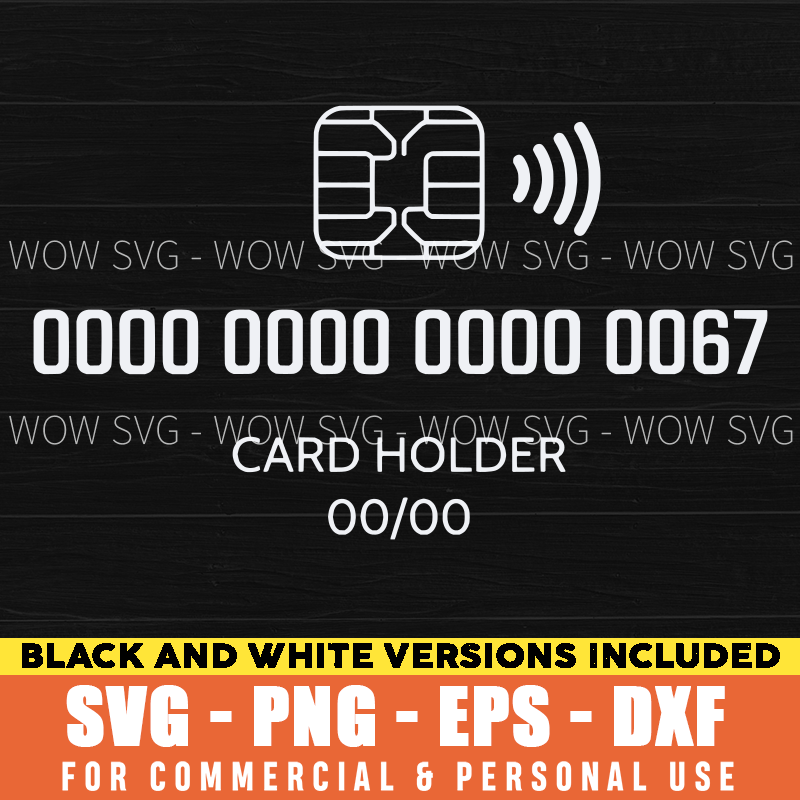 Card Holder SVG – Fake Credit Card Design