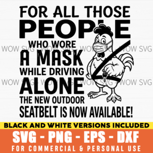 The New Outdoor Seatbelt Is Now Available SVG – Funny Mask Quote