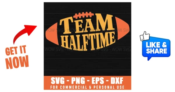 Team Halftime Super Football Game Group Matching Svg Png